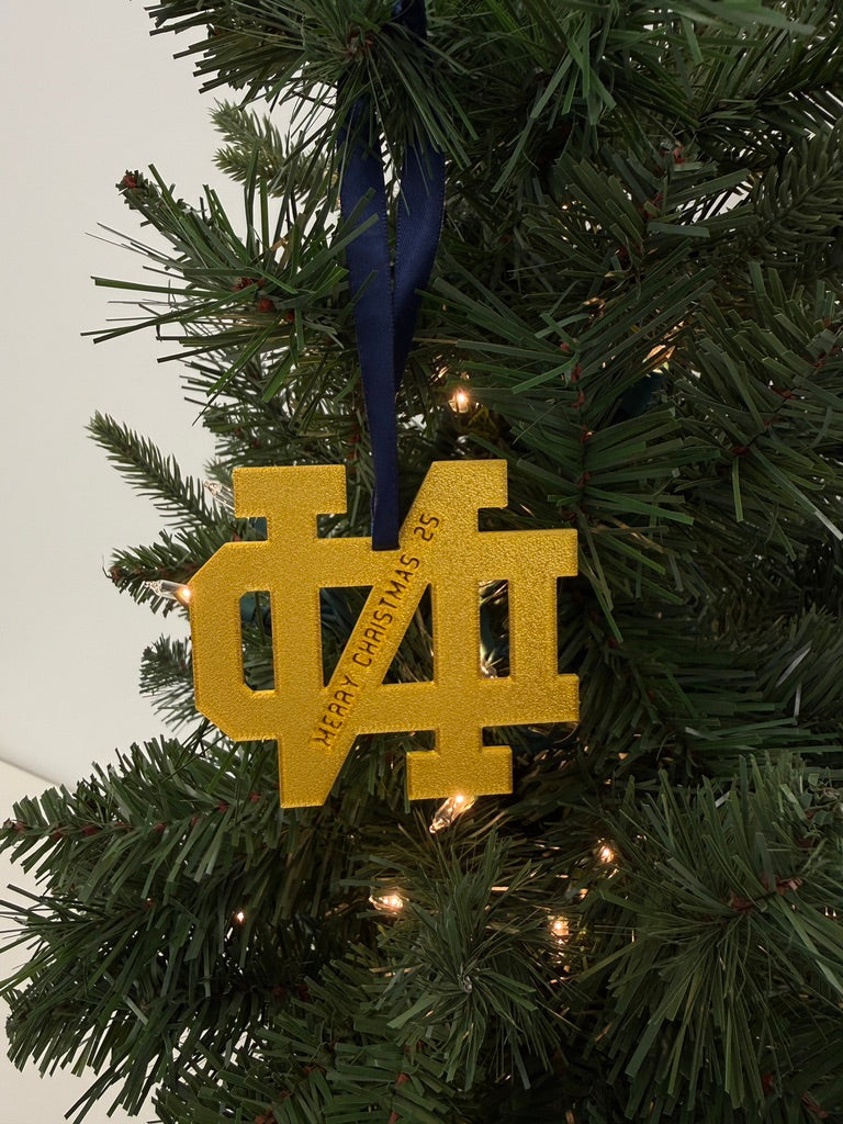 ND Monogram Ornament