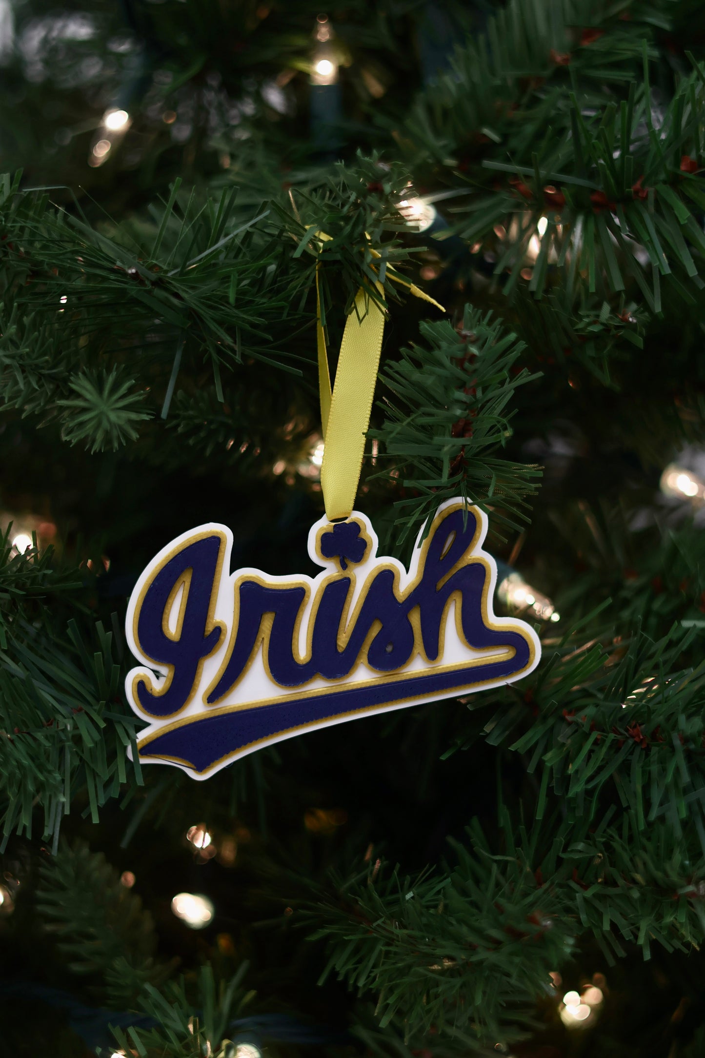 Irish Swoosh Ornament (Single)