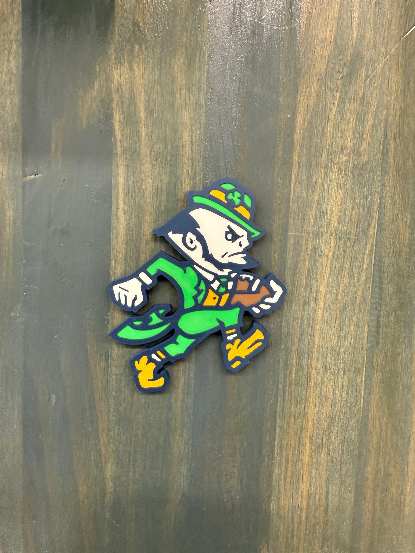 ND Football Leprechaun Magnet