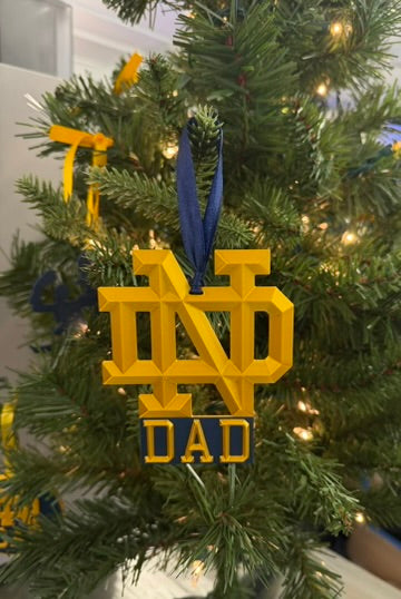 ND Dad Ornament (Hanging Style)