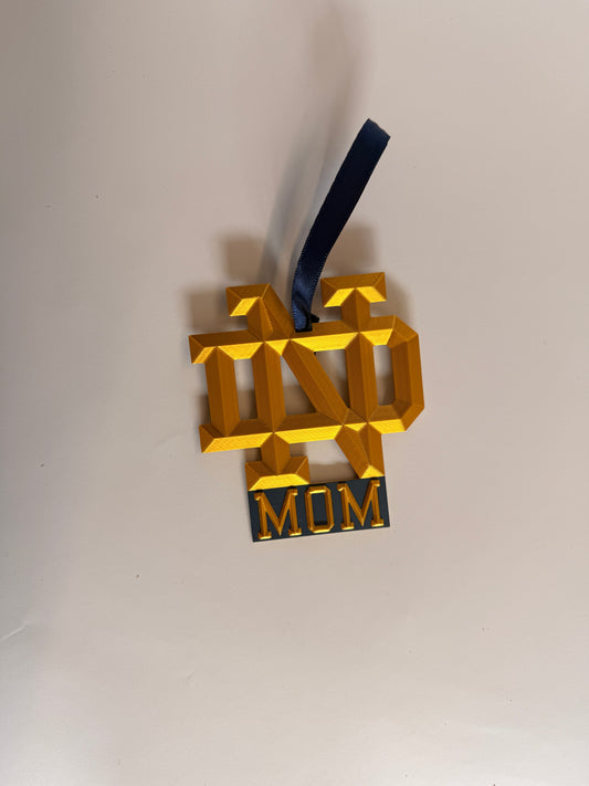 ND Mom Ornament (Hanging Style)