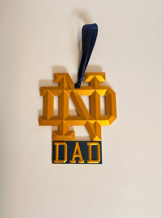 ND Dad Ornament (Hanging Style)