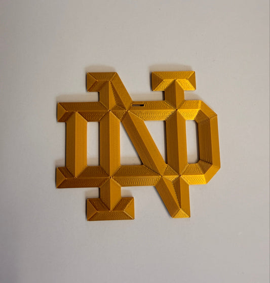 ND Monogram Ornament