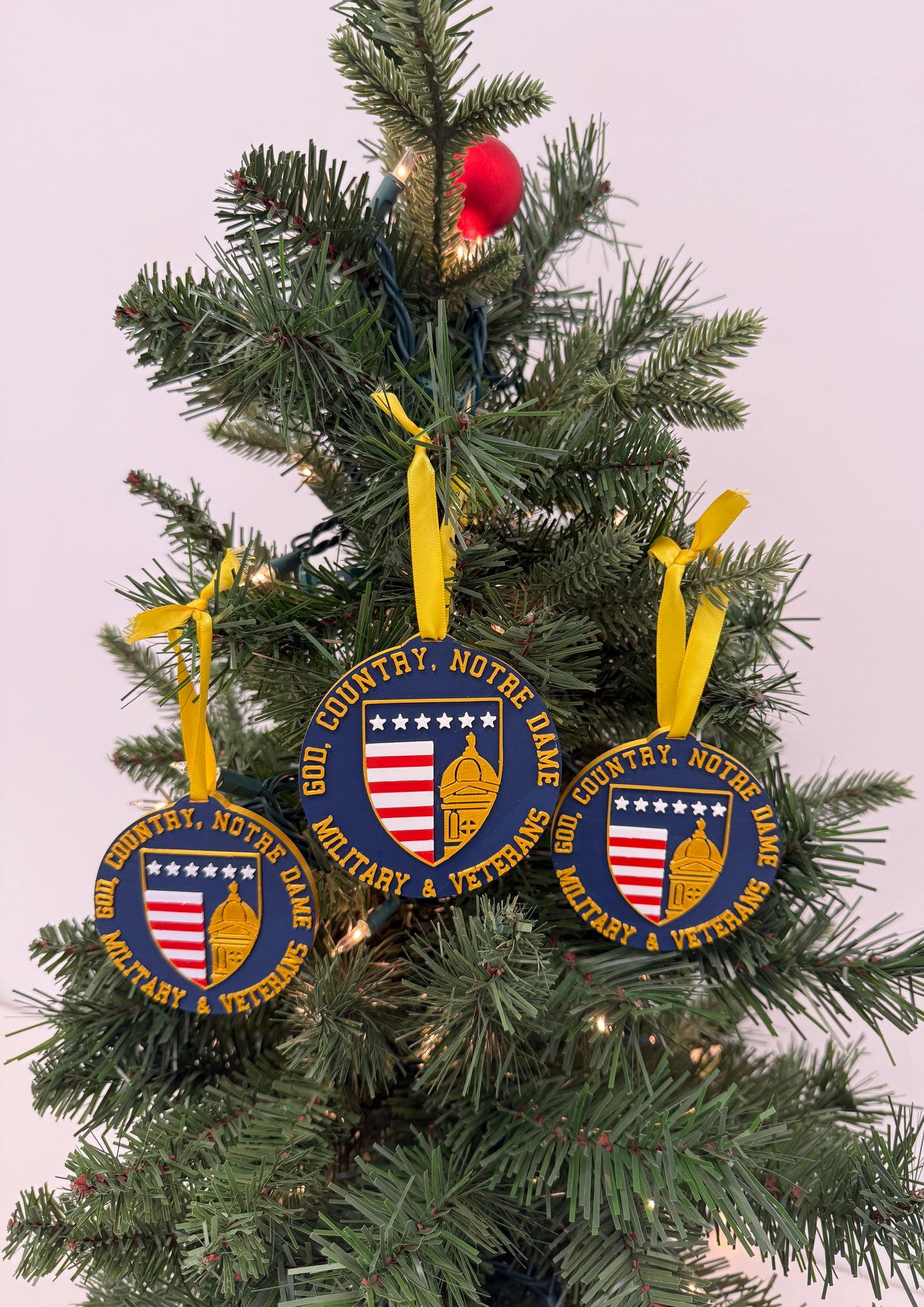 ND Ornament Three Pack (Supporting Veterans Department at ND!)