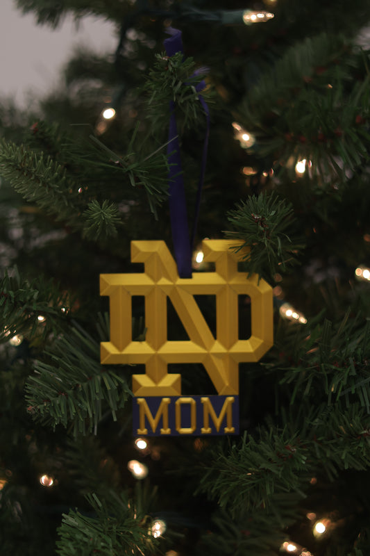 ND Mom Ornament (Hanging Style)