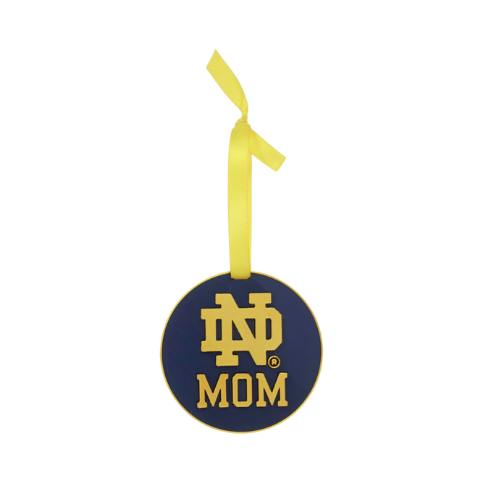 ND Mom Ornament Single (Round Style)