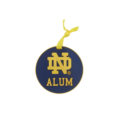ND Alum Ornament Single (Round Style)